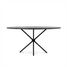 Afbeelding in Gallery-weergave laden, Ronde eettafel modern industrieel design in zwart
