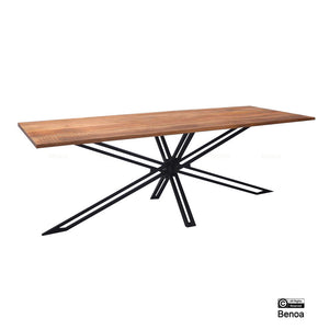 Eettafel met rechthoekig blad!