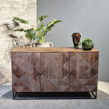 Afbeelding in Gallery-weergave laden, Dressoir midcentury stijl en industriële details