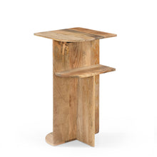Afbeelding in Gallery-weergave laden, Bijzet tafel Japandi design mango hout naturel kleur