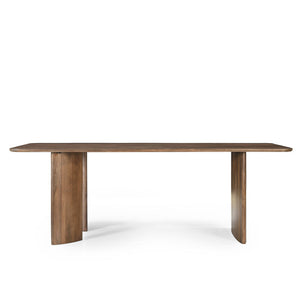 Eettafel mango hout naturel met verstelbare pootpositie 220cm