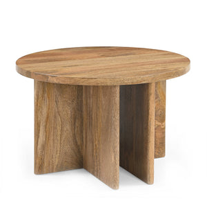 bijzettafel van mangohout naturel kleur  60 cm