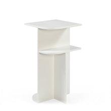 Afbeelding in Gallery-weergave laden, Bijzet tafel Japandi design mango hout off white kleur