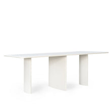 Afbeelding in Gallery-weergave laden, Eettafel mango hout off white met verstelbare pootpositie 220cm