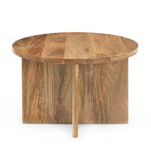 Afbeelding in Gallery-weergave laden, salontafel van mangohout naturel kleur  60 cm