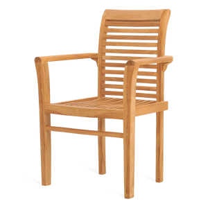 Houten tuinstoel stapelbaar