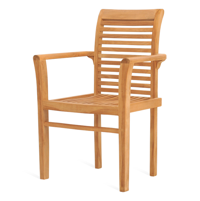 Houten tuinstoel stapelbaar