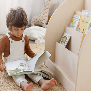 KUMPU Montessori boekenstand berkenmultiplex