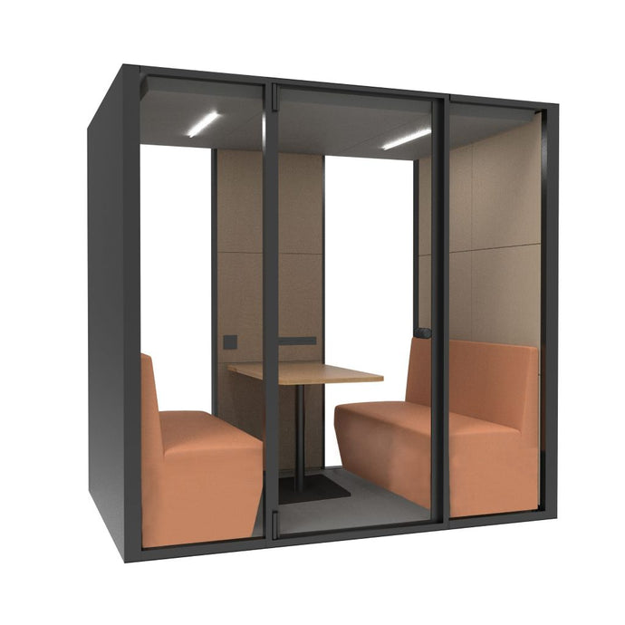 Akoestische werkcabine voor 4 personen – Sound of Silence L
