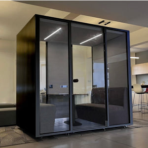 Akoestische werkcabine voor 4 personen – Sound of Silence L