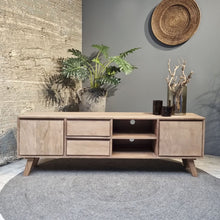 Afbeelding in Gallery-weergave laden, TV meubel 180cm mango hout vooraanzicht