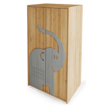 Afbeelding in Gallery-weergave laden, Animali Elephant small wardrobe Braille
