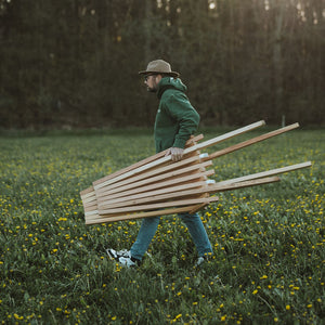 Weltevree Woodlounger gemakkelijk mee te nemen