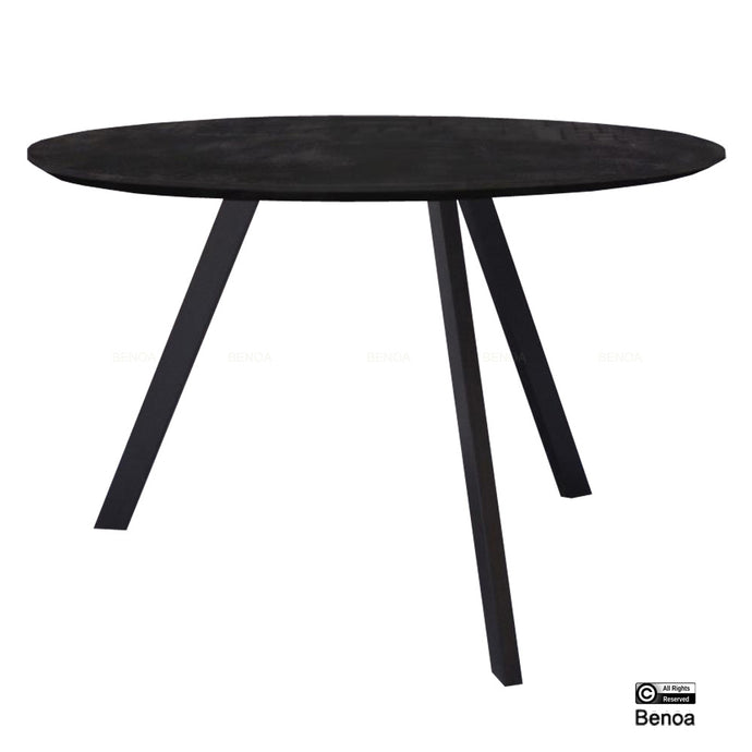 Berlin Dining Table Round Black 150