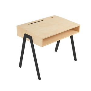Kinderbureau berken multiplex hout kleur zwart