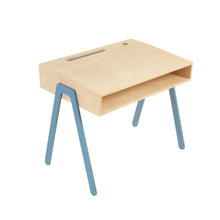 Afbeelding in Gallery-weergave laden, Kinderbureau berken multiplex hout kleur blauw