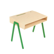 Afbeelding in Gallery-weergave laden, Kinderbureau berken multiplex hout kleur groen
