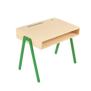 Kinderbureau berken multiplex hout kleur groen