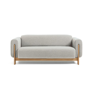 Nel Alfa duurzame 2,5 zits sofa - naturel eiken frame - Oxford stof 0201