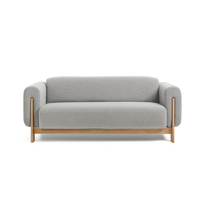Nel Alfa duurzame 2,5 zits sofa - naturel eiken frame - Oxford stof 0204
