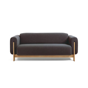 Nel Alfa duurzame 2,5 zits sofa - naturel eiken frame - Oxford stof 0206