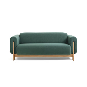 Nel Alfa duurzame 2,5 zits sofa - naturel eiken frame - Oxford stof 0207