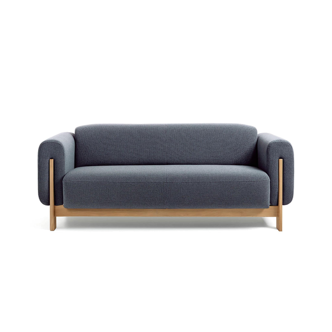 Nel Alfa duurzame 2,5 zits sofa - naturel eiken frame - Oxford stof 0210