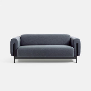 Nel Alfa duurzame 2,5 zits sofa - zwart eiken frame - Oxford stof 0210