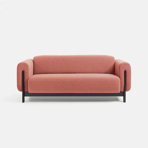 Nel Alfa duurzame 2,5 zits sofa - zwart eiken frame - Oxford stof 0217