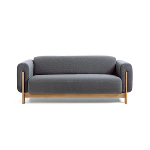 Nel Alfa duurzame 2,5 zits sofa - naturel eiken frame - Oxford stof 0218