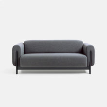 Afbeelding in Gallery-weergave laden, Nel Alfa duurzame 2,5 zits sofa - zwart eiken frame - Oxford stof 0218