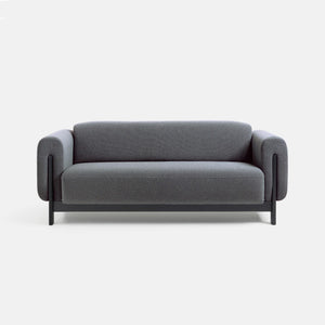 Nel Alfa duurzame 2,5 zits sofa - zwart eiken frame - Oxford stof 0218