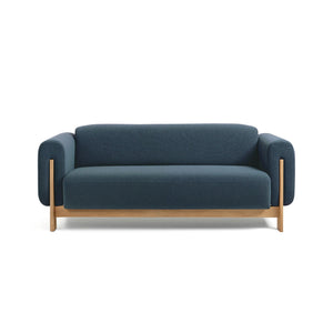 Nel Alfa duurzame 2,5 zits sofa - naturel eiken frame - Oxford stof 0219