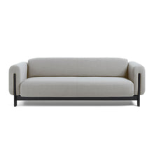 Afbeelding in Gallery-weergave laden, Nel Alfa duurzame 3 zits sofa - zwart eiken frame - Oxford stof 0204