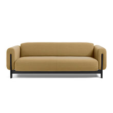 Afbeelding in Gallery-weergave laden, Nel Alfa duurzame 3 zits sofa - zwart eiken frame - Oxford stof 0205