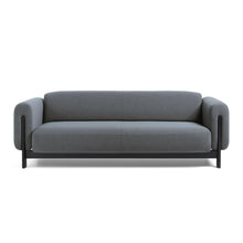 Afbeelding in Gallery-weergave laden, Nel Alfa duurzame 3 zits sofa - zwart eiken frame - Oxford stof 0218