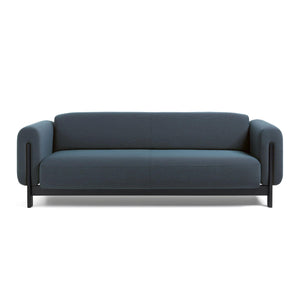 Nel Alfa duurzame 3 zits sofa - zwart eiken frame - Oxford stof 0219