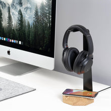 Afbeelding in Gallery-weergave laden, Koptelefoonhouder en draadloze Apple iPhone oplader