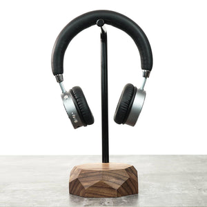 Koptelefoon houder walnoten hout