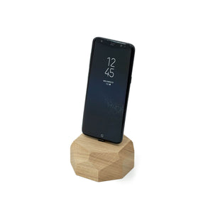 Android Dock USB-C handgemaakt uit duurzaam eikenhout