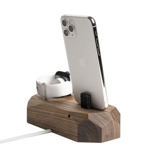 Apple Combo Dock Walnoot iPhone iWatch