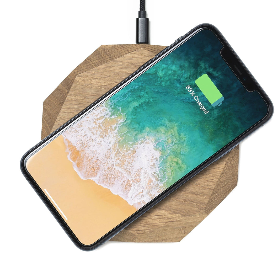 Oakywood Qi Draadloze Oplader Eik Apple iPhone 8-12