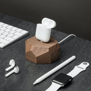 Oakywood Airpods Dock walnoot 