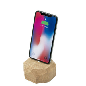 Oakywood iPhone Dock handgemaakt in duurzaam eikenhout