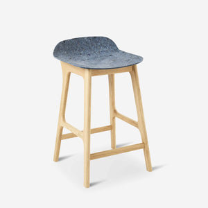 Unsual Counterstool eikenhouten denim jeans