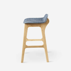 Unsual Counterstool eikenhouten denim jeans