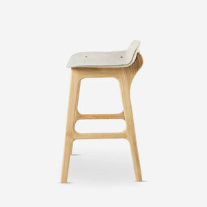 Unsual Counterstool eikenhouten vlasvezels