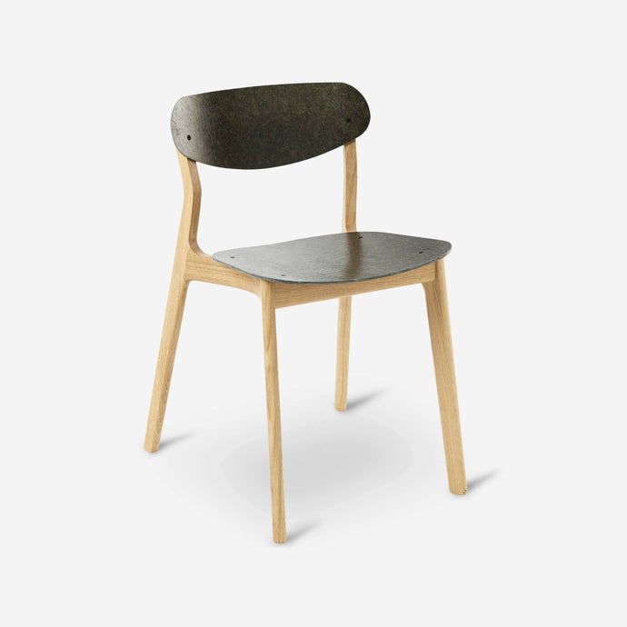 Ubu Chair eikenhout oude legerkledij