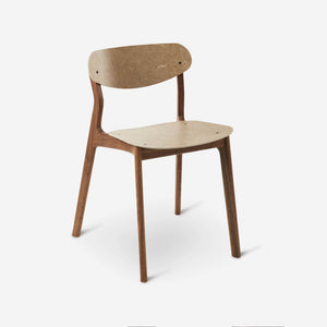 Ubu Chair walnoot hout koffiezakken