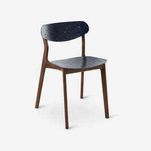 Ubu Chair walnoot hout denim jeans